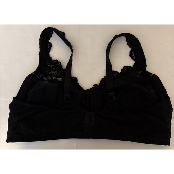 EUC Women’s Within Comfort Choice Black Lace Front Closure Bra, Size 46G - Picture 6 of 12